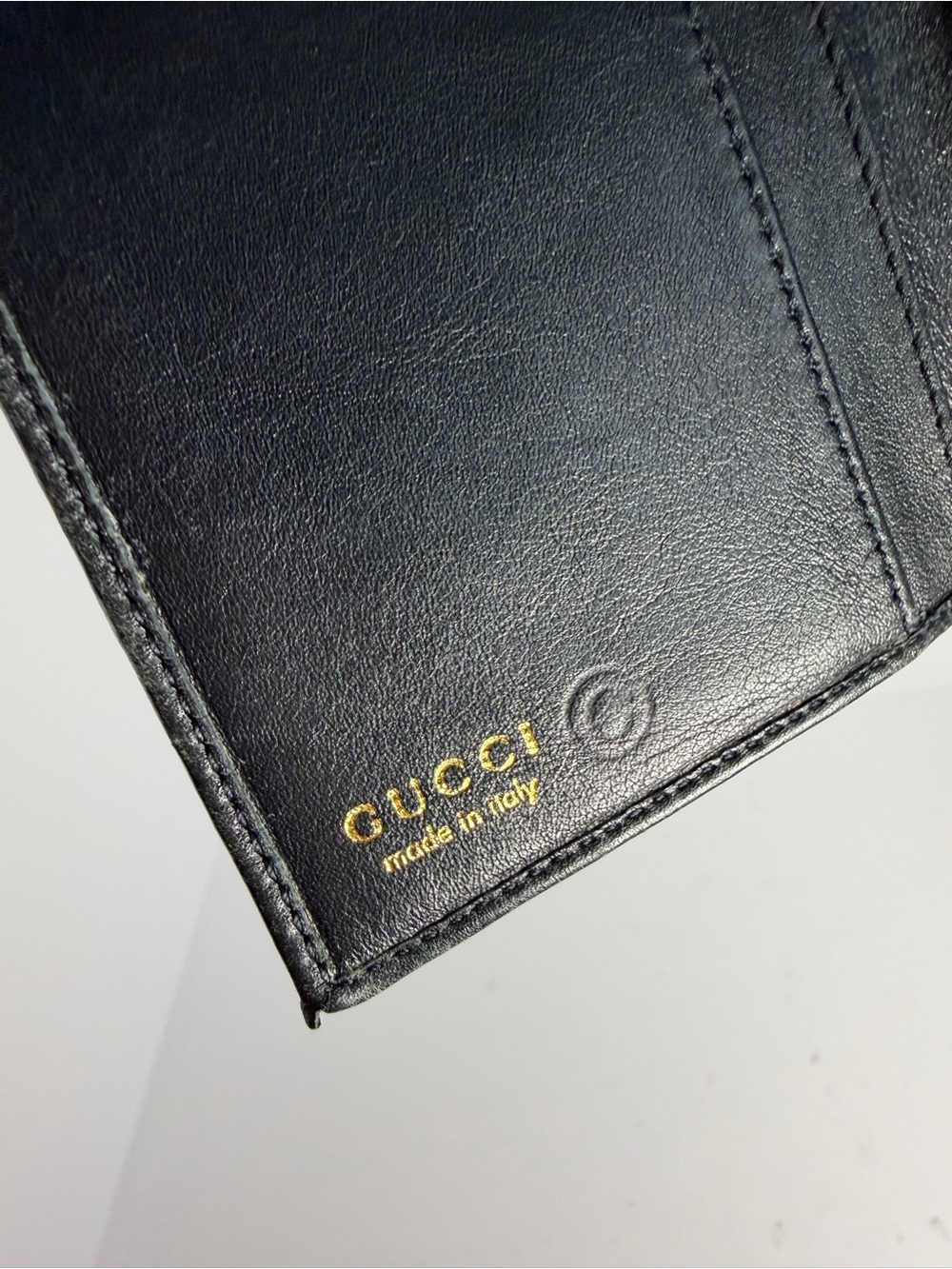 Vintage Gucci Bamboo Detail Black Smooth Leather Long Wallet - Picture 15 of 16